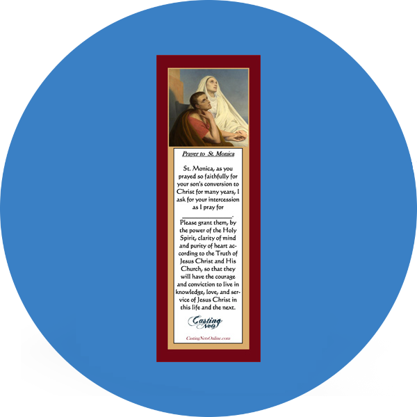 St. Monica and St. Ambrose Bookmark